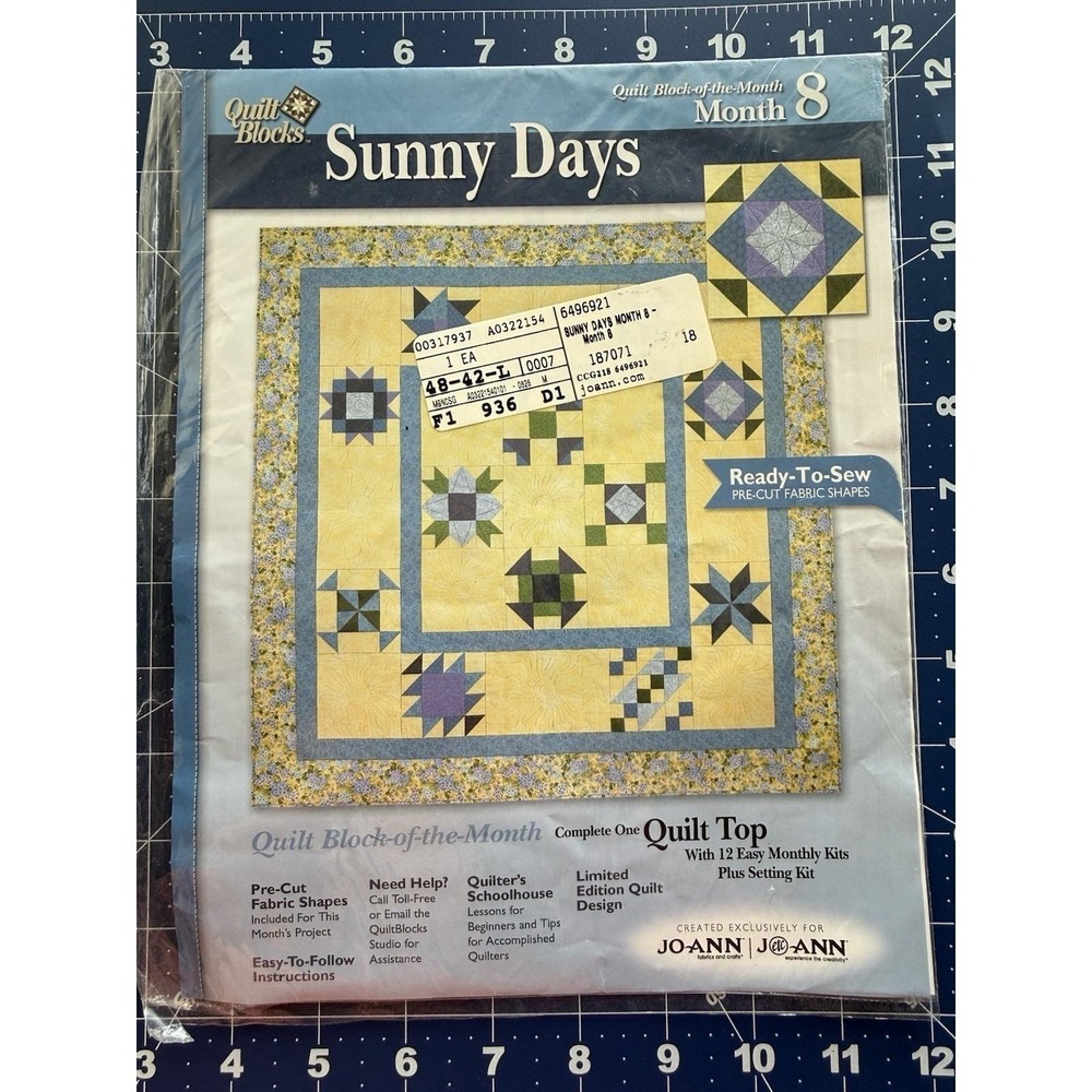 Joann Quilt BOM Sunny Days Limited Edition Month 8‎ JACK IN THE PULPIT